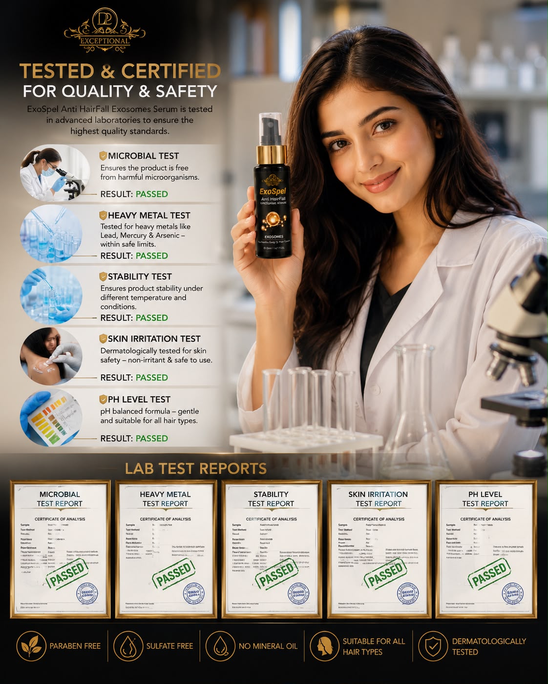 ExoSpel
Anti HairFall
EXOSOMES SERUM