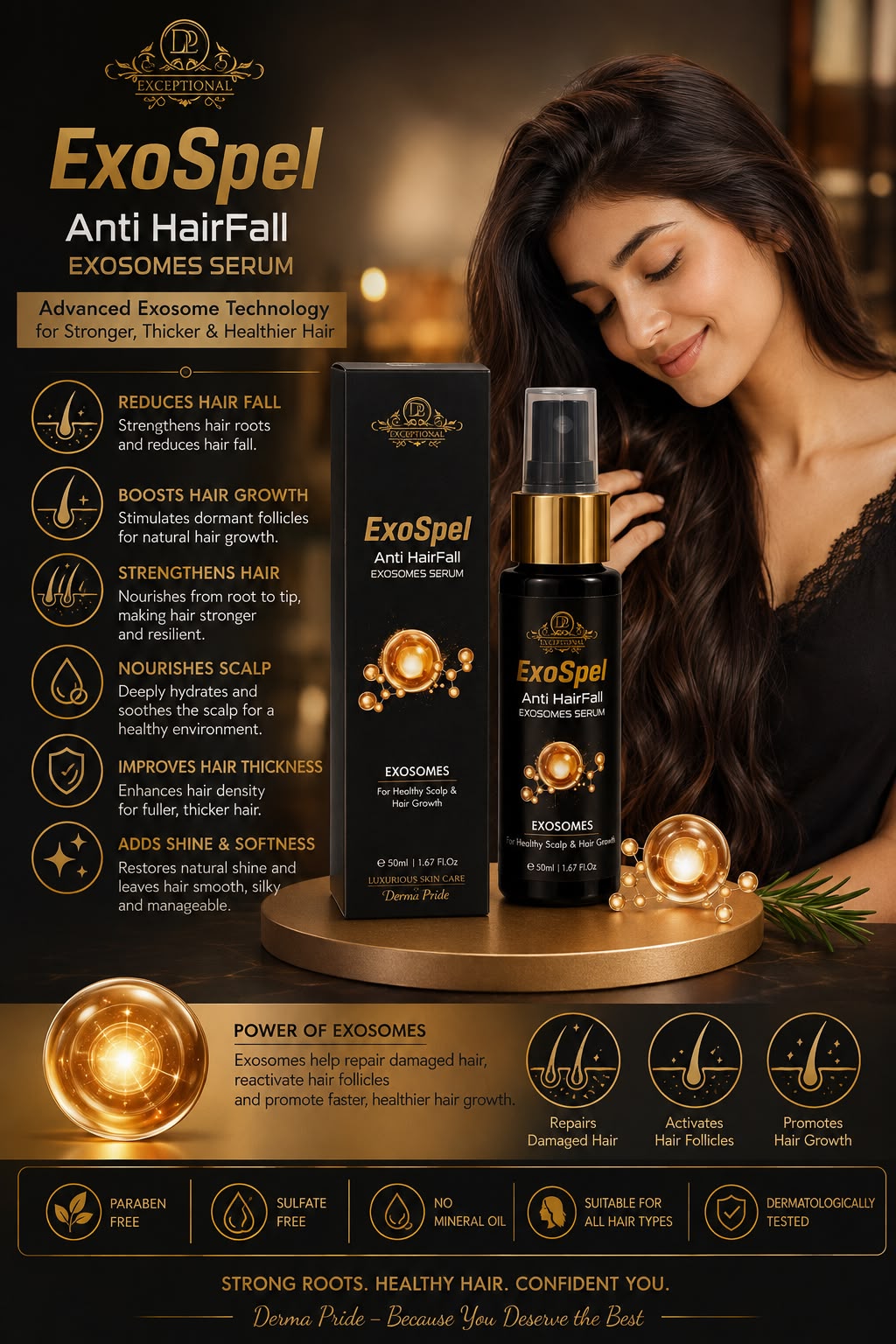 ExoSpel
Anti HairFall
EXOSOMES SERUM