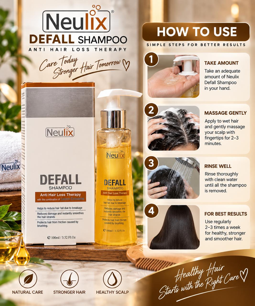 Neulix Defall Shampoo – Anti Hair Loss Therapy