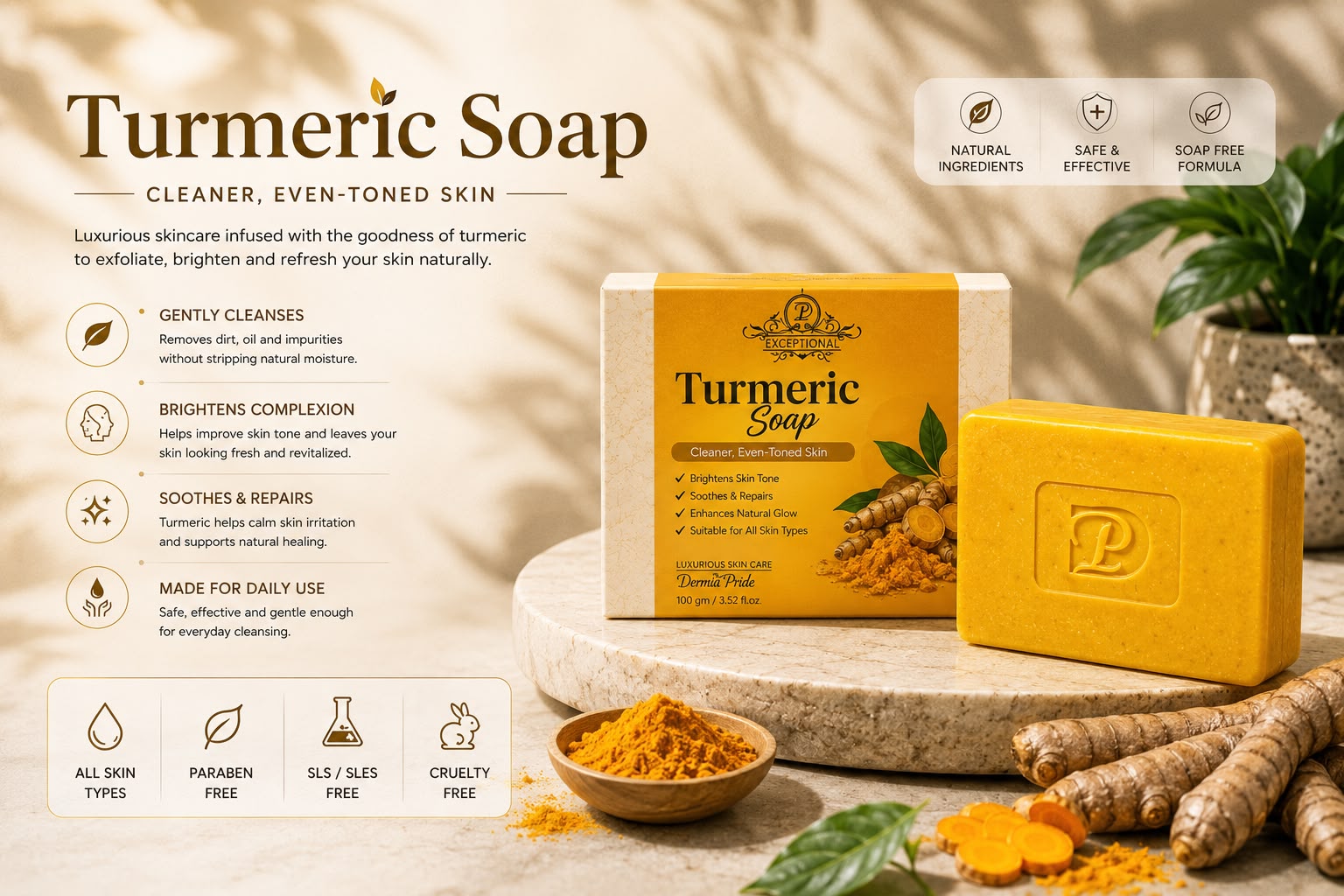 Turmeric soap