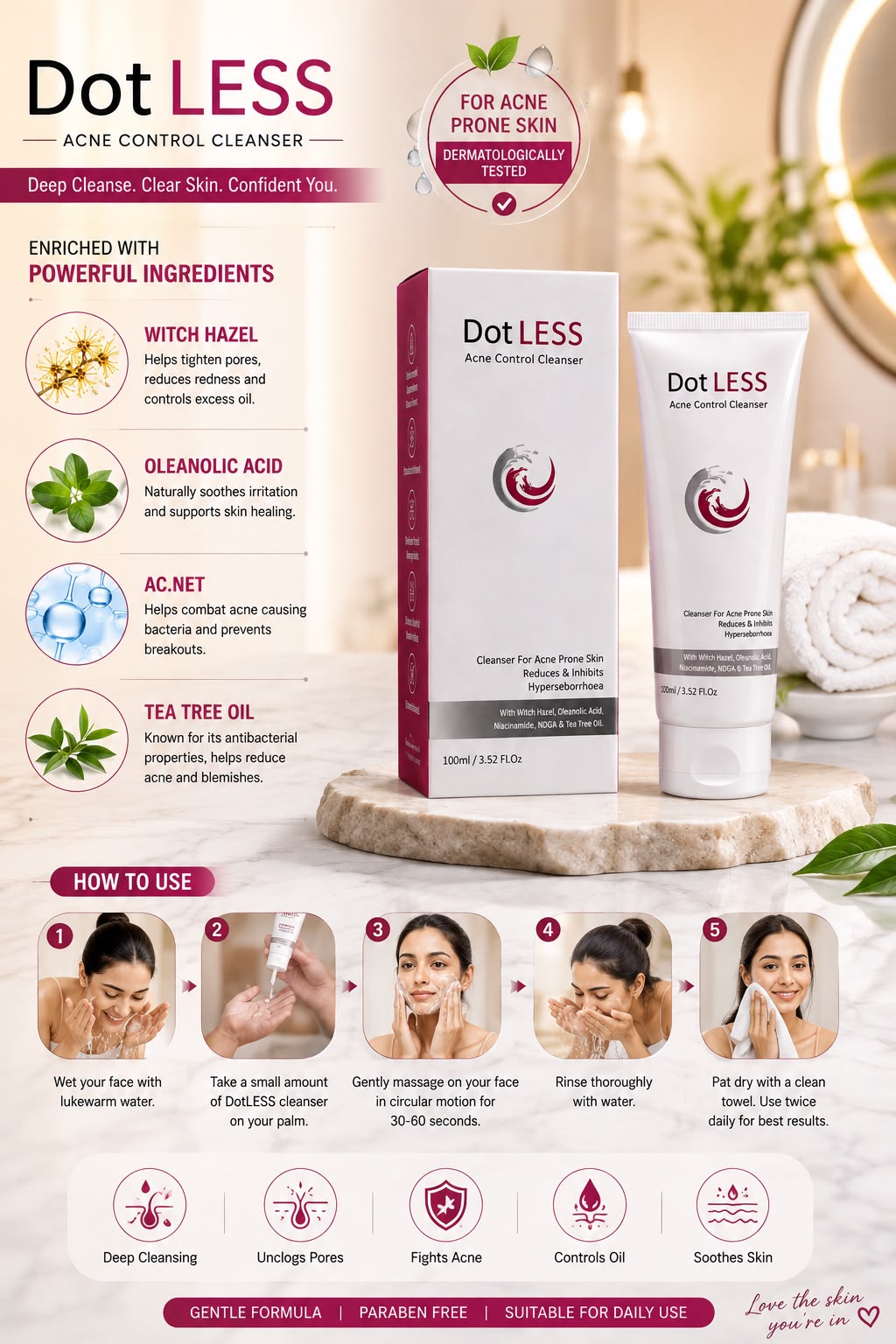 Dotless Acne control Cleanser