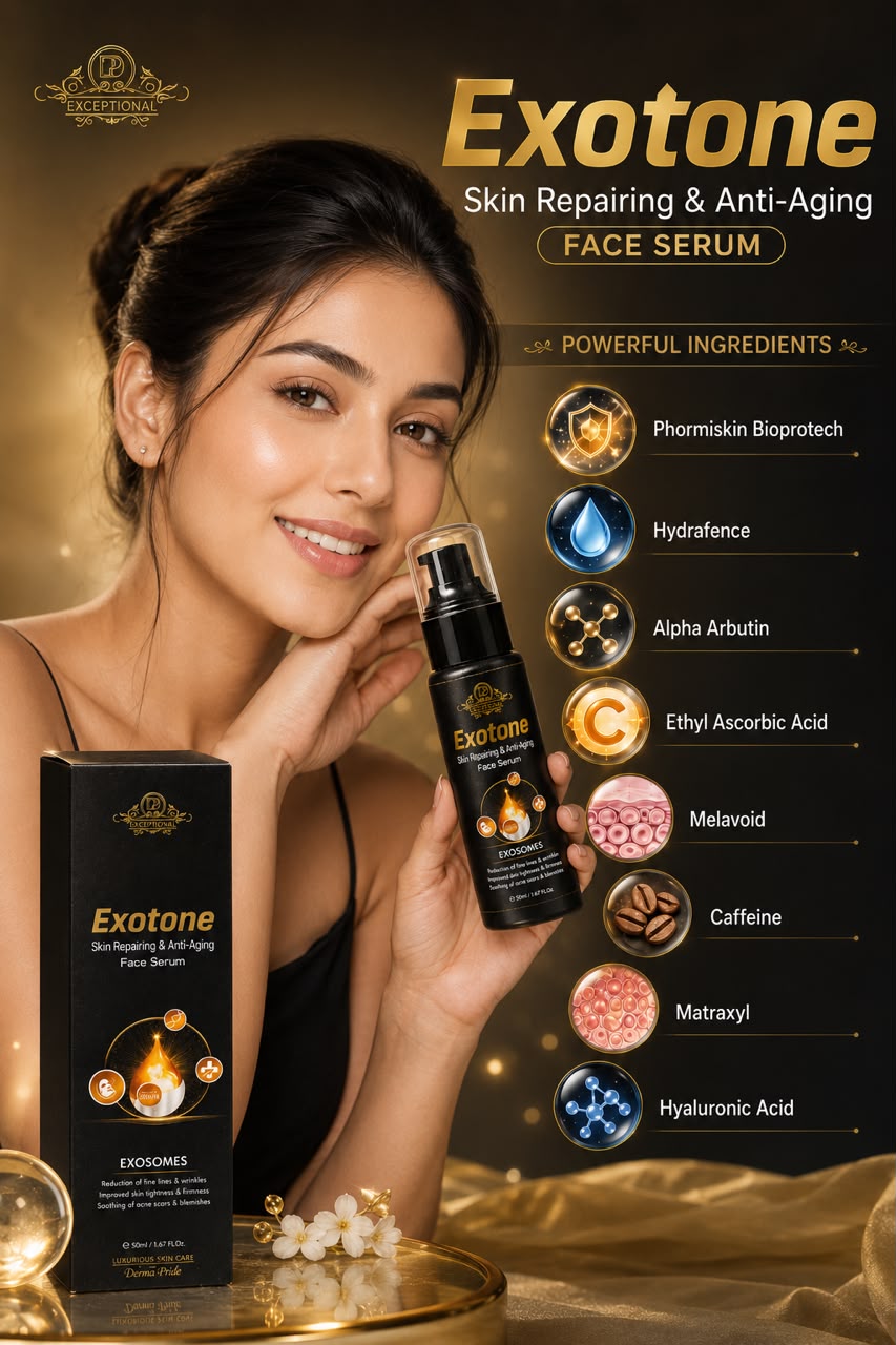Exotone
Skin Repairing & Anti-Aging
Face Serum