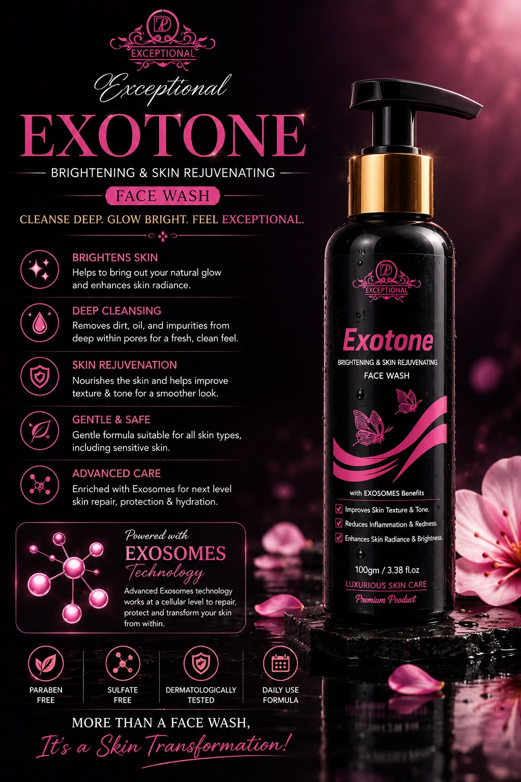 Exotone
Brightening & Skin Rejuvenating
Face Wash