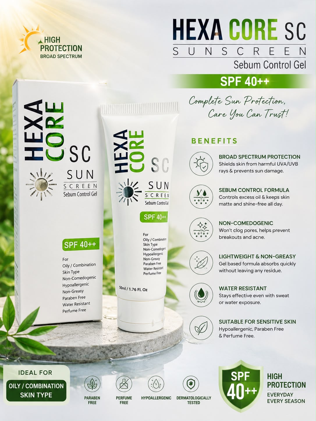 Hexa core sc gel
