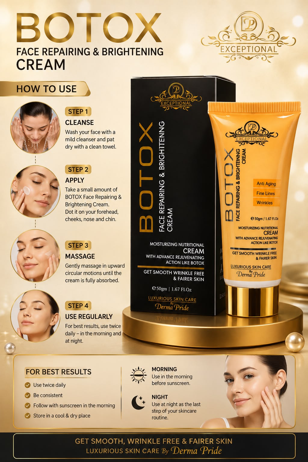 Botox Face Repairing & Brightening Cream