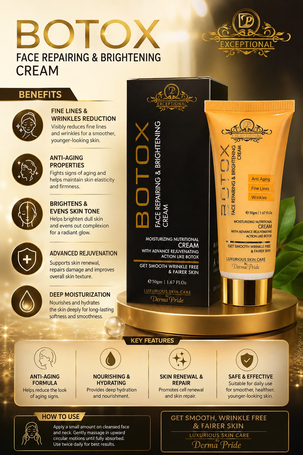Botox Face Repairing & Brightening Cream