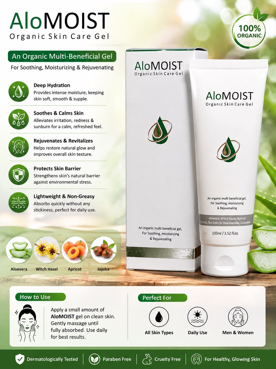 Alomoist Skin Care Gel