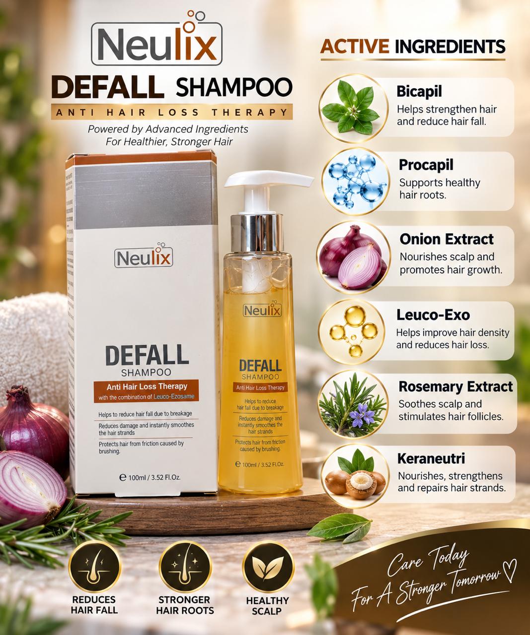 Neulix Defall Shampoo – Anti Hair Loss Therapy