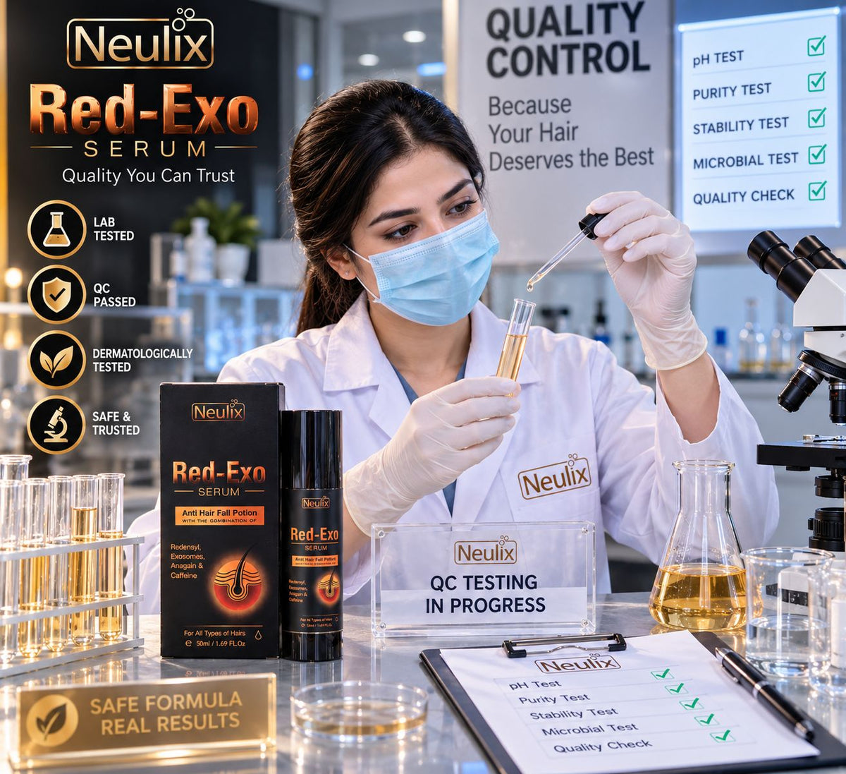 Red-Exo hair serum
