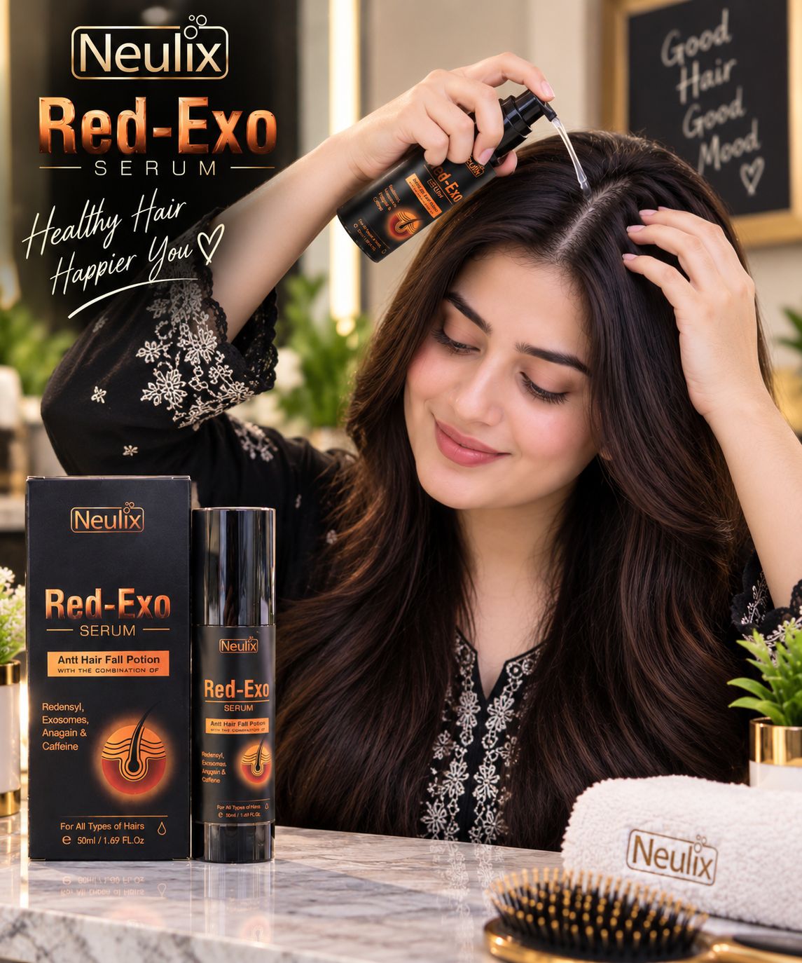 Red-Exo hair serum